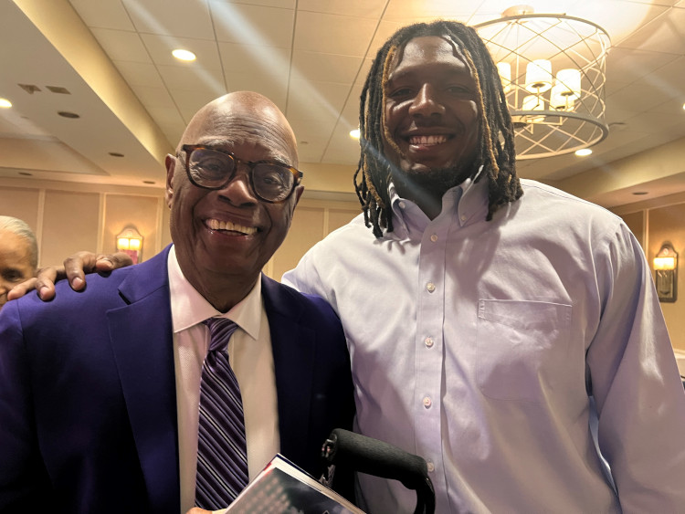 JJ Weaver with Ernie Green